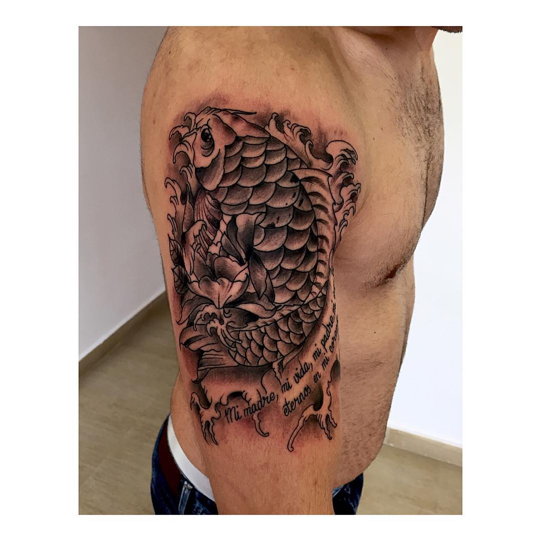 tattoo,tattooshoplife,thisiscolor,lifetattoo,thisisthelife,tatuajesenciudadreal,juantabascotattooer,juantabascotattooerciudadreal,japanese,koi,besttattooers,blackandgrey,fromalmagro,almagro,thisisthelife,blackandwhite,blackstattooers,tatuajesenciudadreal,familyfirst