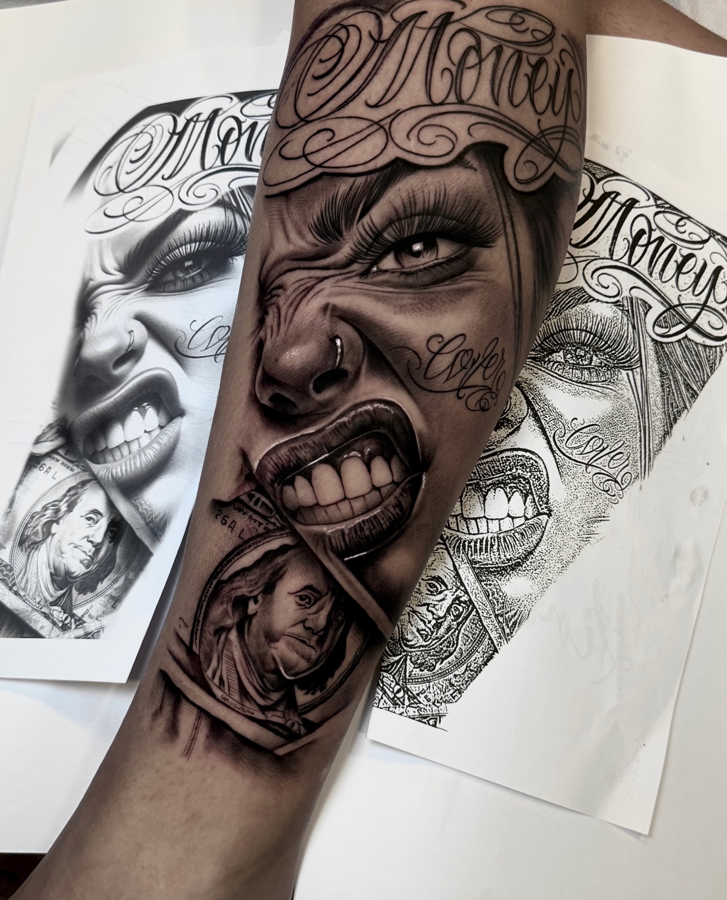 ciudadreal,tatuaje,blackandgreytattoo,realism