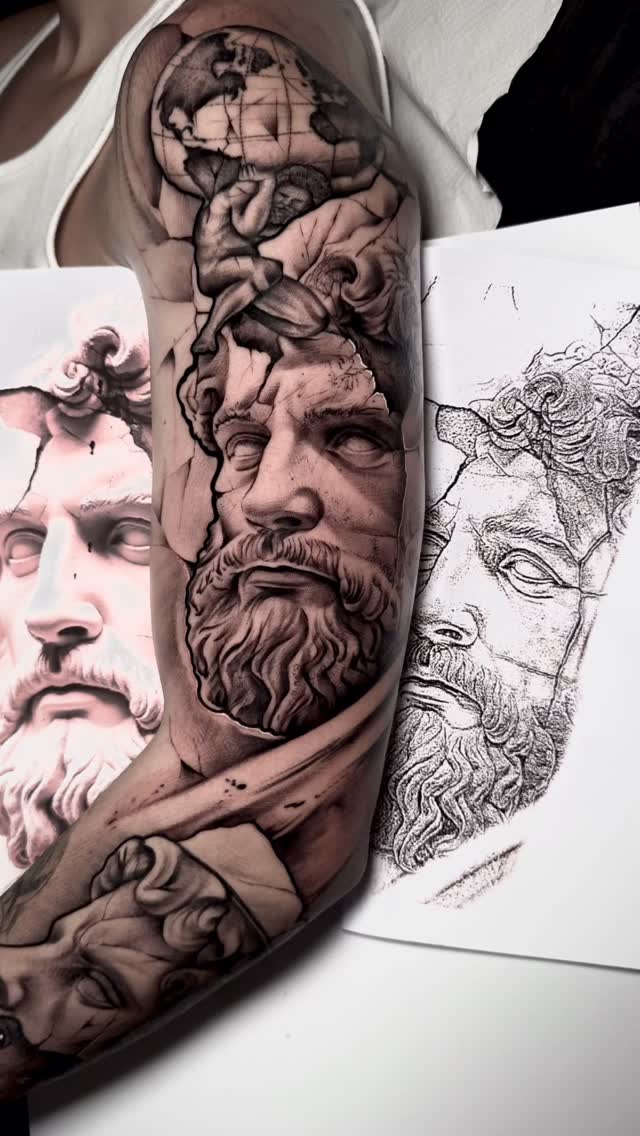 ciudadreal,tatuaje,blackandgreytattoo,realism